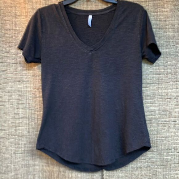 Z Supply Blue Fitted Short Sleeve T-Shirt - Picture 1 of 5